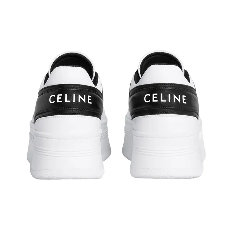CELINE Block Low Top Stylish Skateboarding Shoes Women's White-2