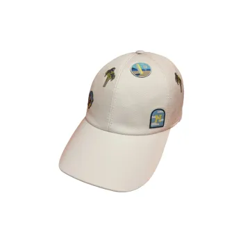 HERMES Baseball Caps Unisex White