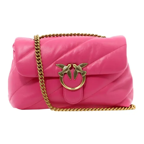 PINKO Leather Cloud Bag Shoulder Bag Crossbody Bag Women's Purple Pink