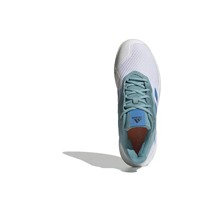Adidas CourtJam Control Durable Breathable Low-Top Tennis Shoes Men's White Green-4
