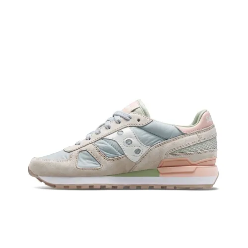 Saucony Shadow Series Running Shoes Women's Low-Top Gray/Blue/Pink