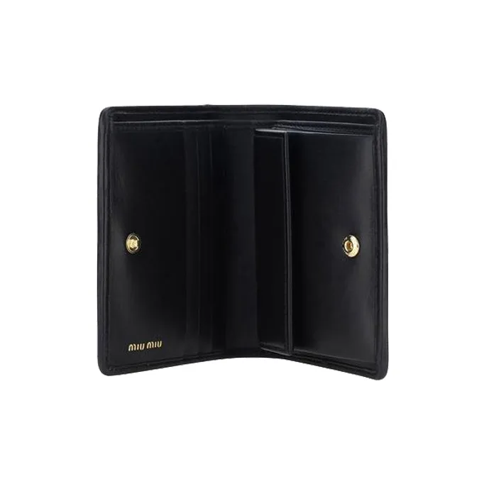 MIU MIU Logo Lettering Bi Fold Wallet-2