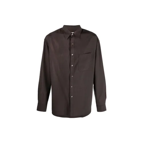 Lemaire Shirts Men Brown