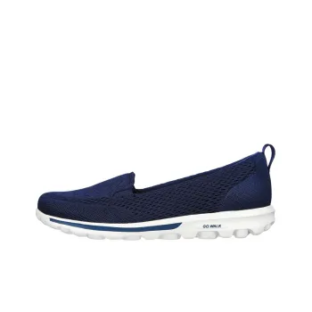 Skechers Go Walk Classic Cushioned Anti-Slip Wear-Resistant Breathable Lightweight Low-Top Casual Shoes Women's Blue