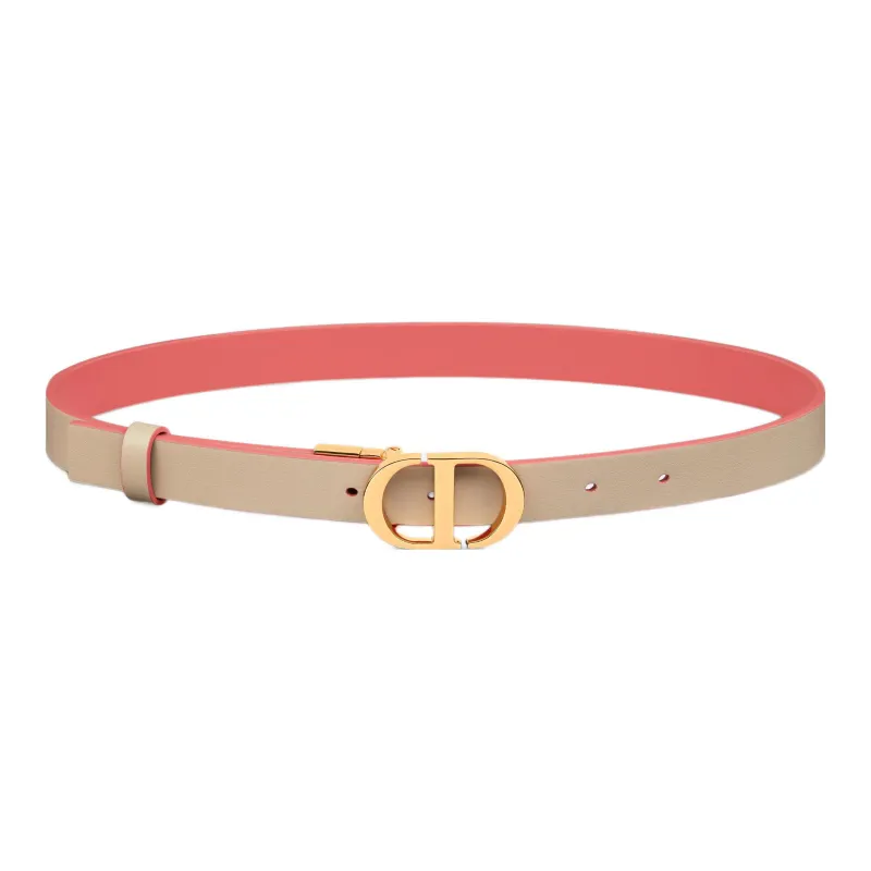DIOR Cow Leather Belt Women's Width  3CM-1