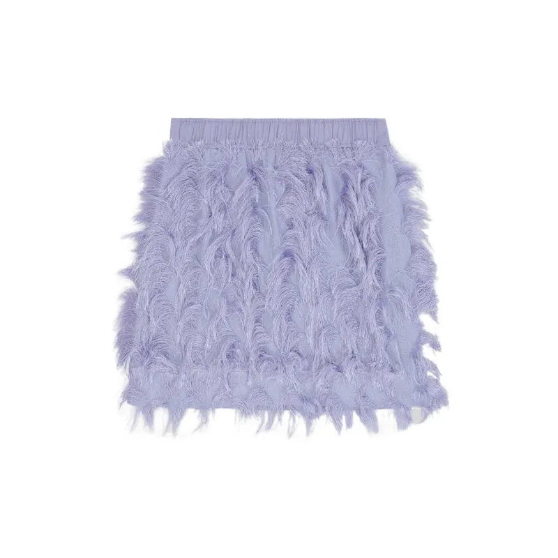 GANNI Casual Short Skirts Women's Light Purple-1