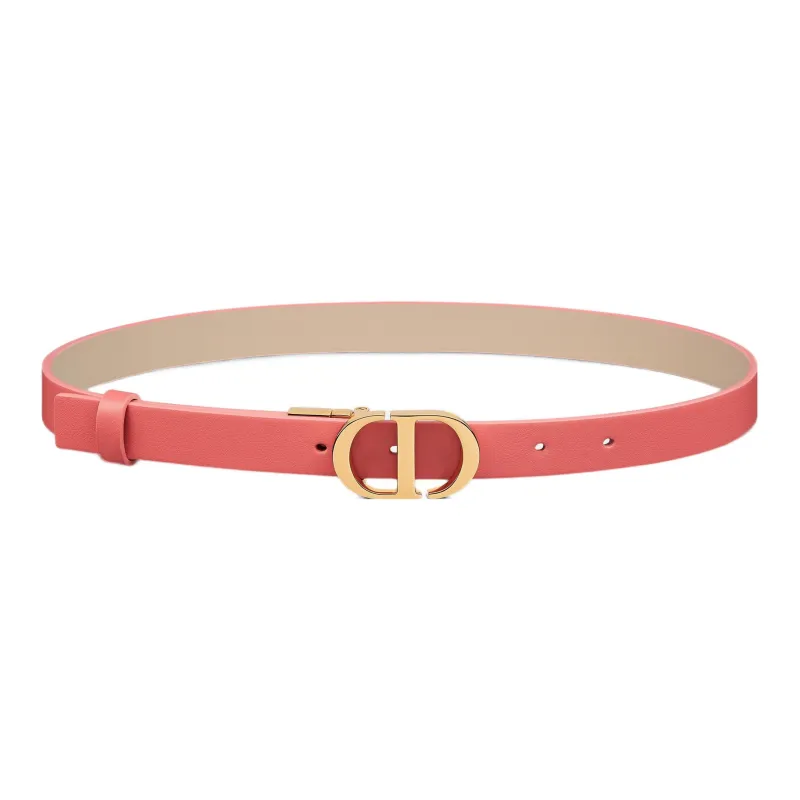 DIOR Cow Leather Belt Women's Width  3CM-0