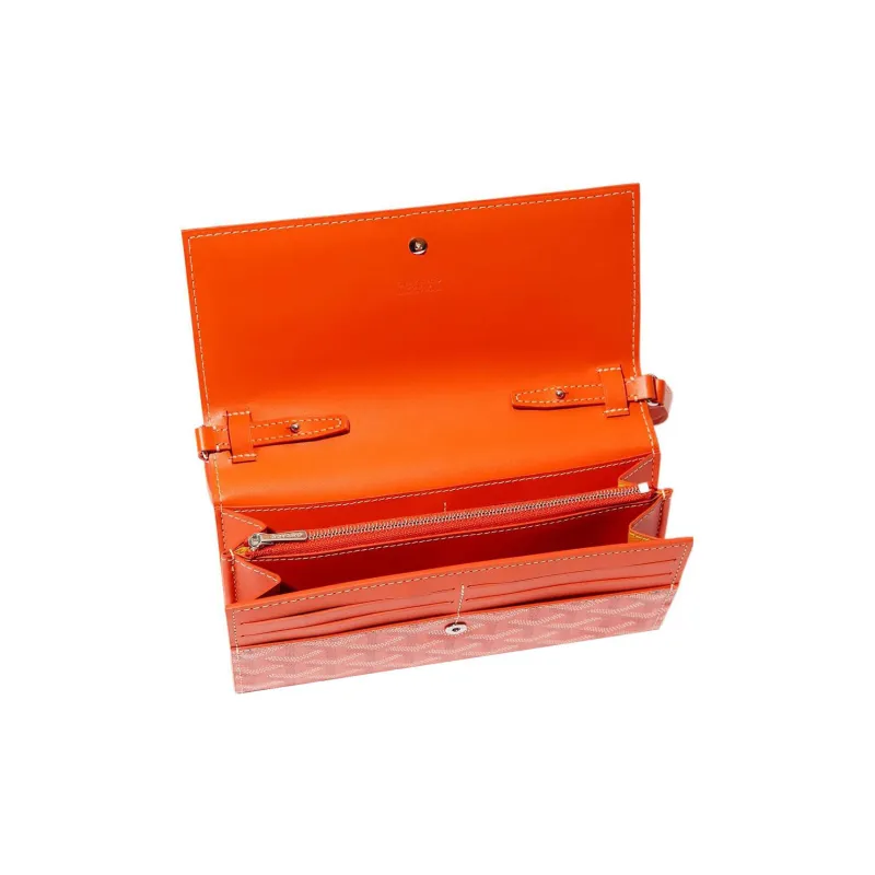 GOYARD Varenne Canvas With Leather Shoulder Bag Crossbody Bag Women's Orange-3