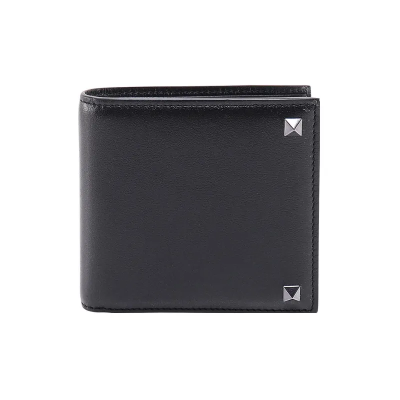 Valentino Leather Wallet Men's Black-0