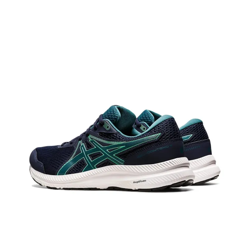 Asics Gel-Contend 7 Wear-Resistant Low-Top Running Shoes Men's Marine Blue-3