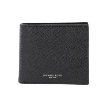 MICHAEL KORS Leather Wallet Regular Men's Black