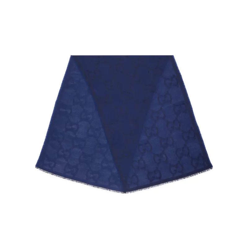 GUCCI Knit Scarves Unisex Blue-1
