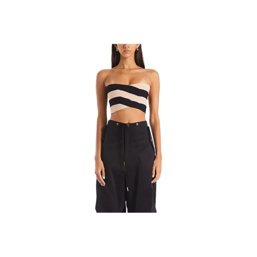 DION LEE Strapless Tops Women's Off White