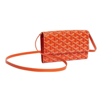 GOYARD Varenne Canvas With Leather Shoulder Bag Crossbody Bag Women's Orange
