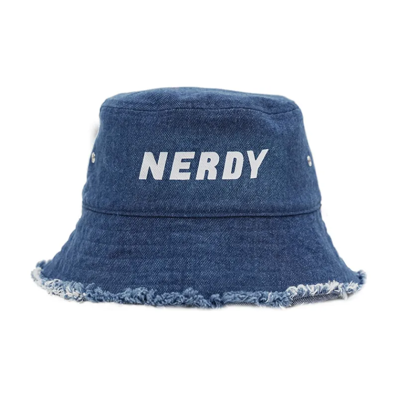 Nerdy Bucket Hats Unisex Blue-0