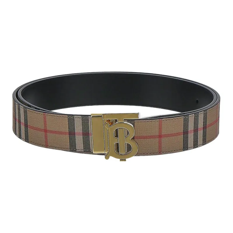 Burberry Leather Leather Belts Men's Multicolor Width: 3.5cm-0