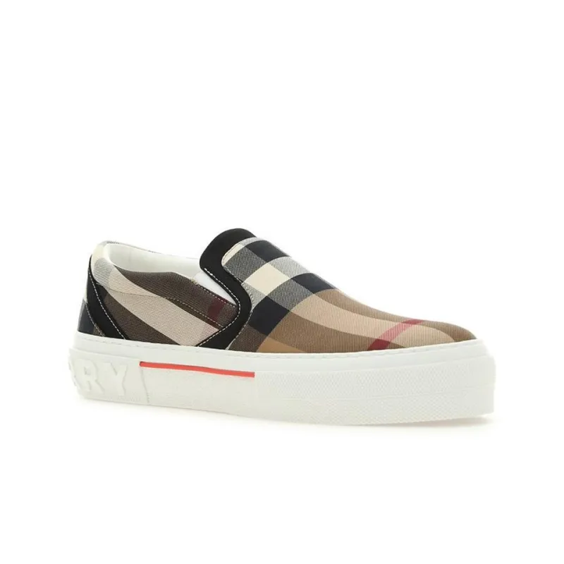 Burberry Exaggerared Check Slip On Birch Brown-2