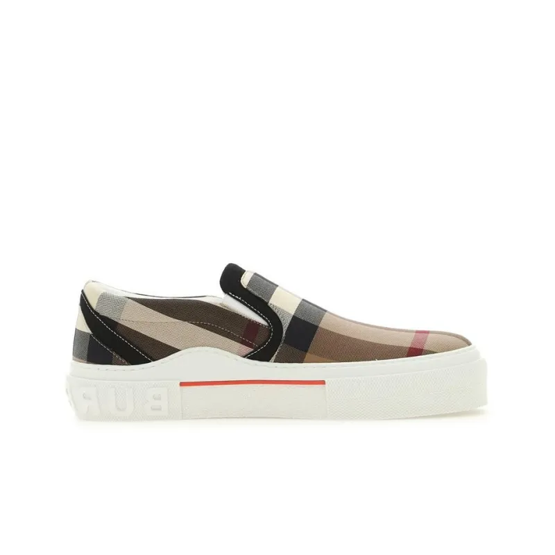 Burberry Exaggerared Check Slip On Birch Brown-1