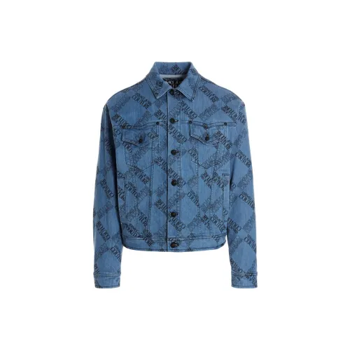 VERSACE JEANS COUTURE Denim Jackets Men Blue