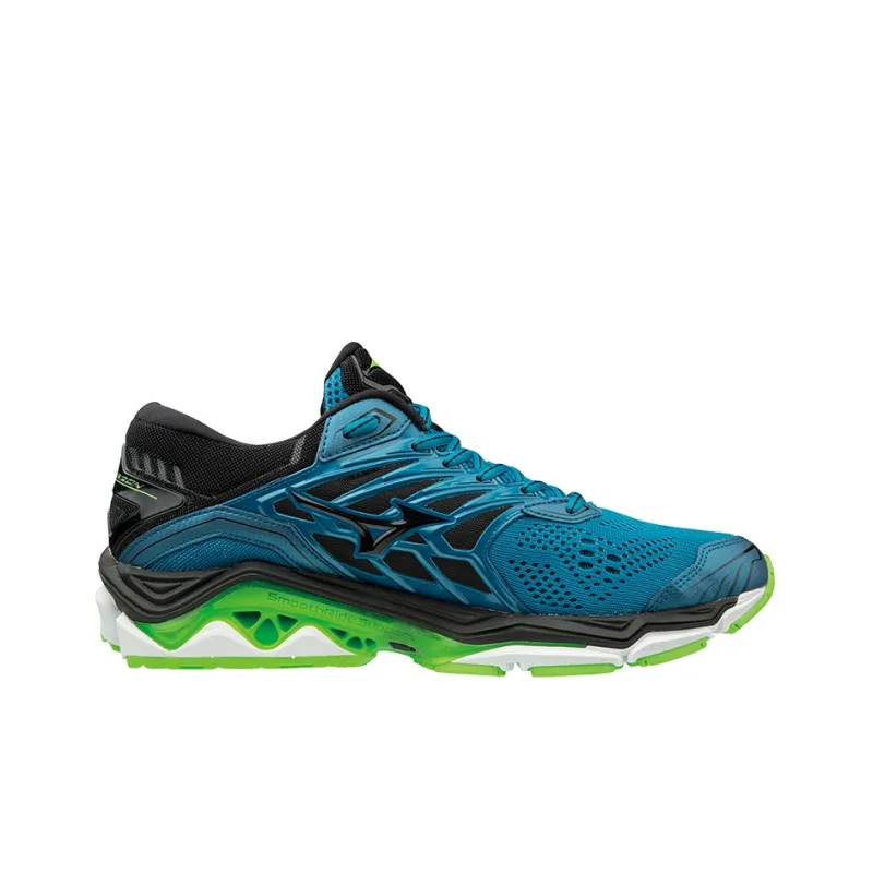 Mizuno Wave Horizon 2 Low Top Running Shoes Men's Blue Green-1
