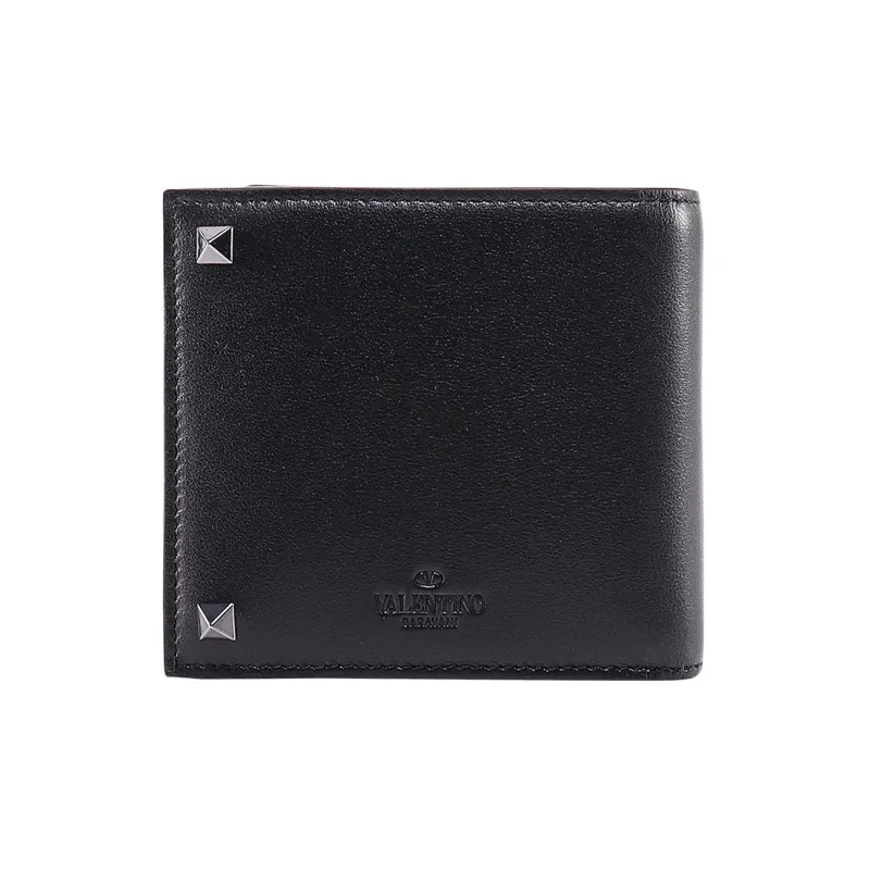 Valentino Leather Wallet Men's Black-1