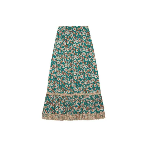 GUCCI Casual Long Skirts Women's Green