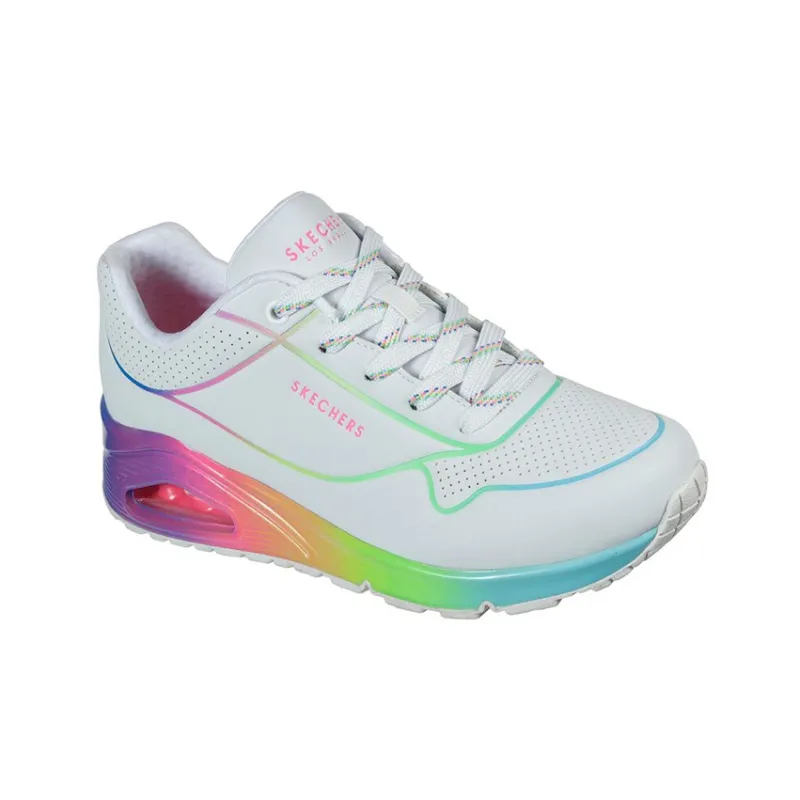 Skechers Uno Series Casual Shoes Women's Low-Top White/Multicolor-2