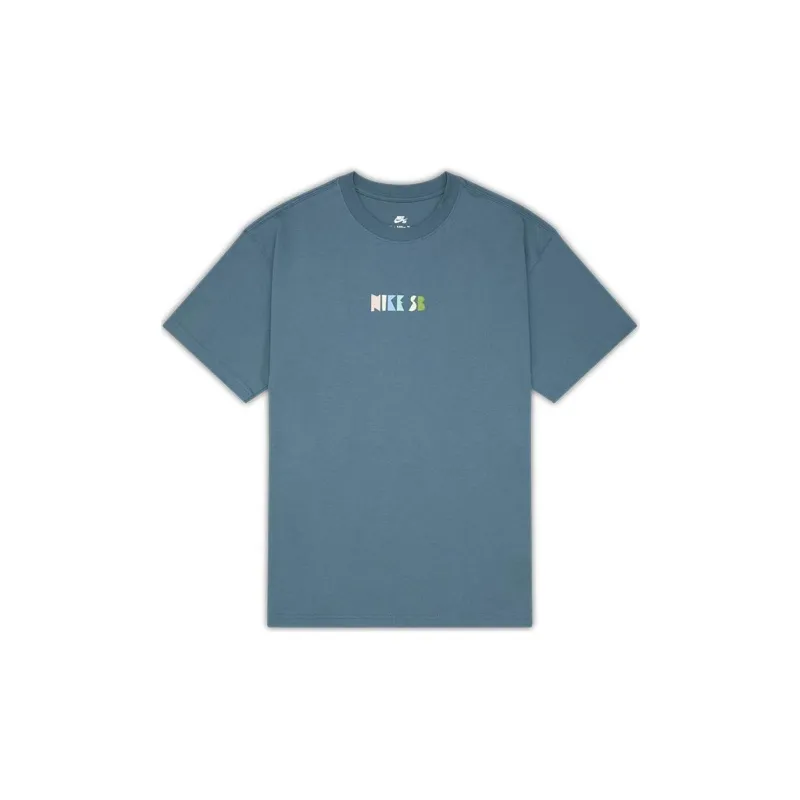 Nike T Shirts Men Gray Green-1