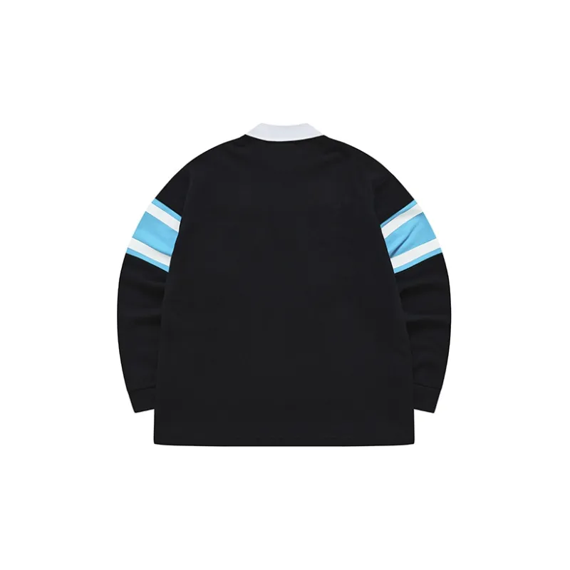 FILA FUSION Polo Shirt Unisex Pitch Black-1