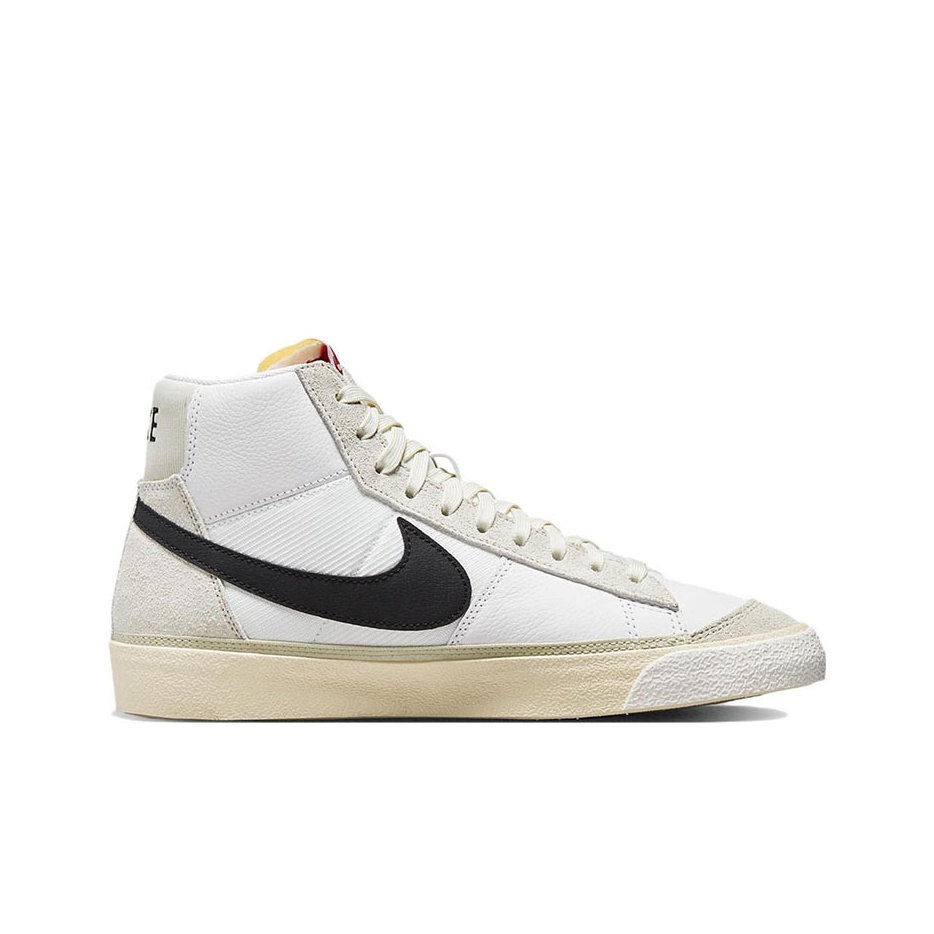 nike blazer mid white and black