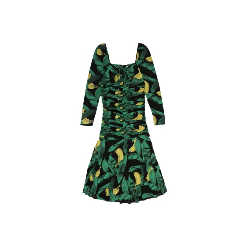 GANNI Long-Sleeved Dresses Women's Green