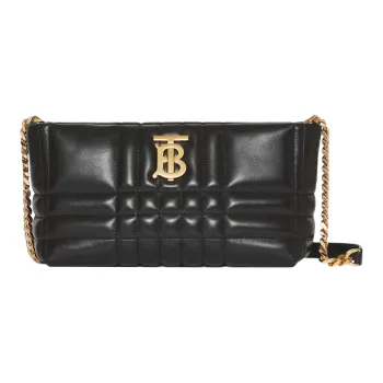Burberry Lola Bag Lambskin Handheld Crossbody Bag Shoulder Bag Women's Black