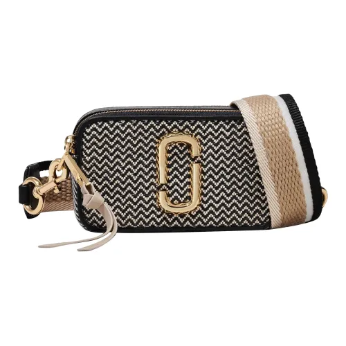 MARC JACOBS Snapshot Leather Camera Bag Shoulder Bag Crossbody Bag Small Size Women's Black