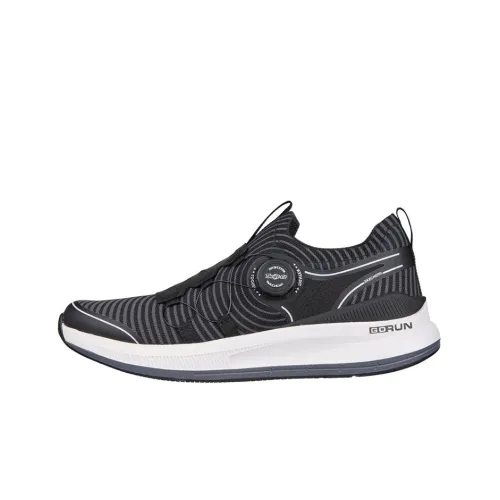 Skechers Go Run Pulse Running Shoes Men Low-Top Gray/Black/White
