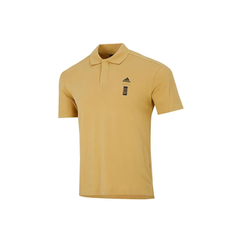 Adidas Polo Shirts Men Yellow-1
