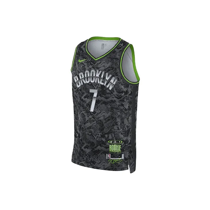 Nike X NBA Basketball Jerseys Men Black Gray Color-1