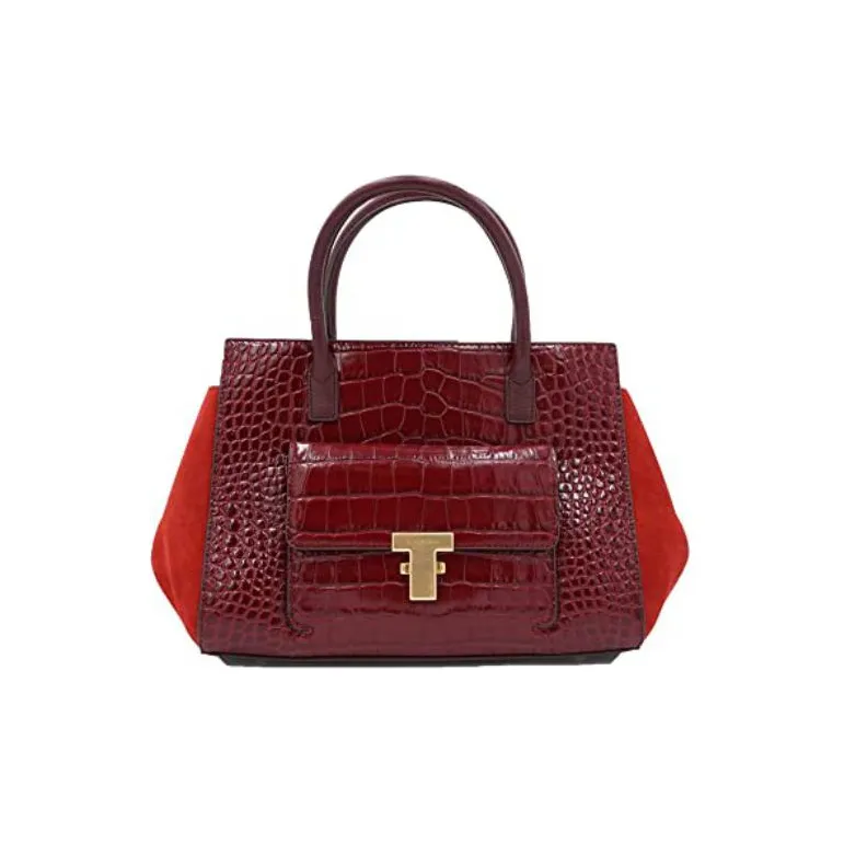 TORY BURCH Juliette Leather Tote Bag Shopping Bag Handbag Regular Women's Roman Red-0