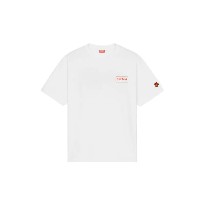 KENZO Letter Logo T Shirts Men White-1