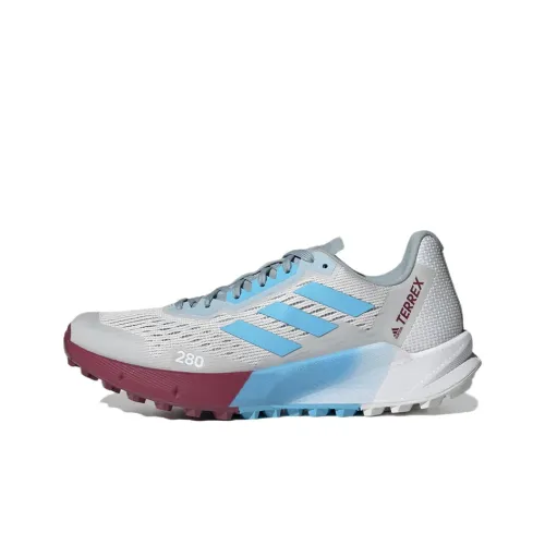 Adidas Terrex para Flow 2.0 Wear-Resistant Low-Top Running Shoes Women's Gray Blue