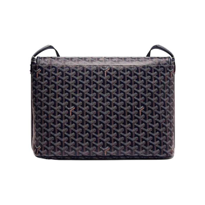 GOYARD CAPETIEN Canvas With Leather Envelope Bag Messenger Bag Shoulder Bag Crossbody Bag Medium Size Unisex Dark Blue-2