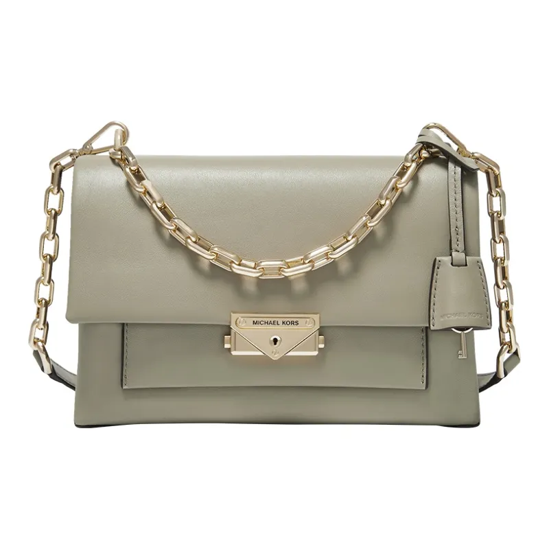 MICHAEL KORS Cece Calfskin Leather Crossbody Bag Shoulder Bag Women's Light Army Green-0