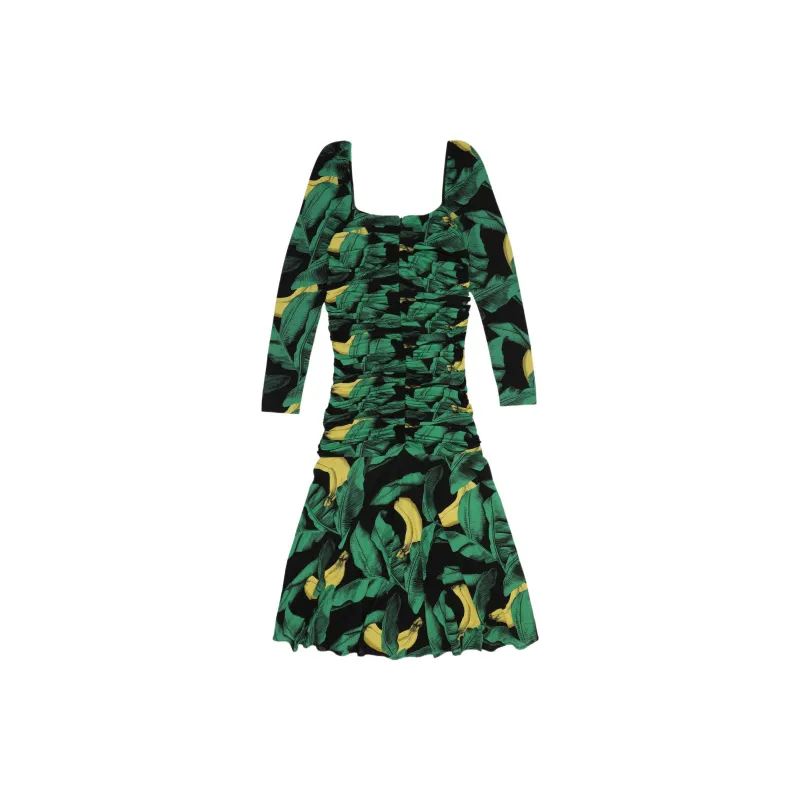 GANNI Long-Sleeved Dresses Women's Green-1