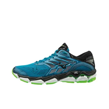 Mizuno Wave Horizon 2 Low Top Running Shoes Men's Blue Green