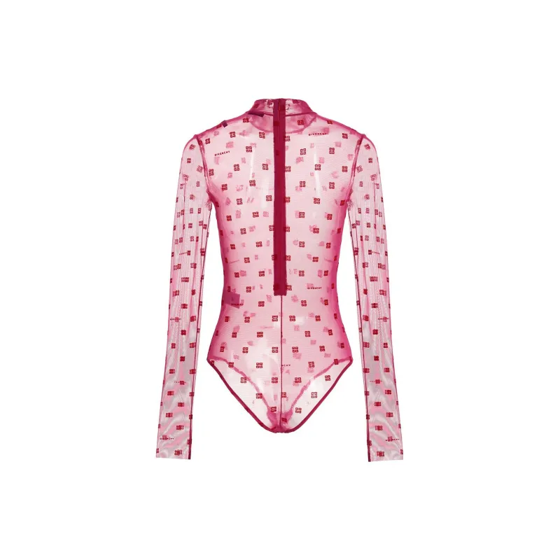 Givenchy Jacquard Bodysuit 'Pink/Red'-1