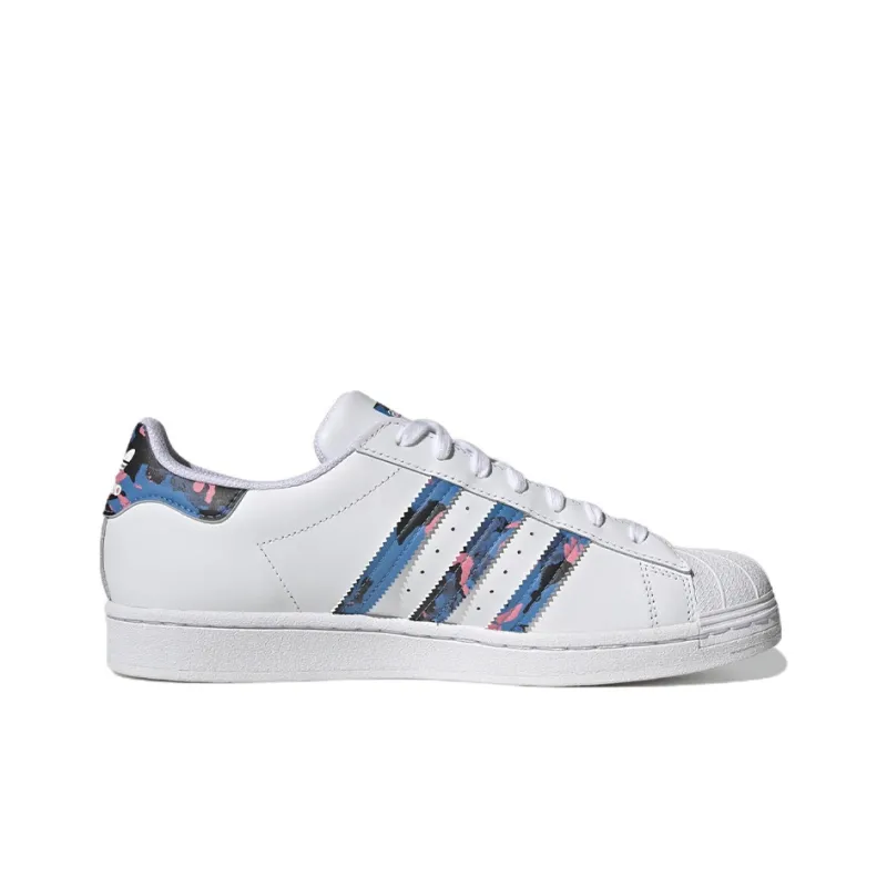 Superstar Adidas Originals 'Blue Pink Camo Stripes'-1