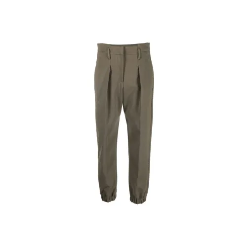 Brunello Cucinelli Casual Pants Women's Army Green