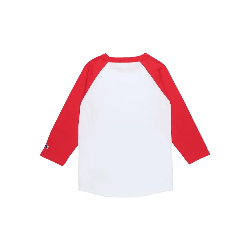 Champion T Shirt US Version Unisex White Red-1