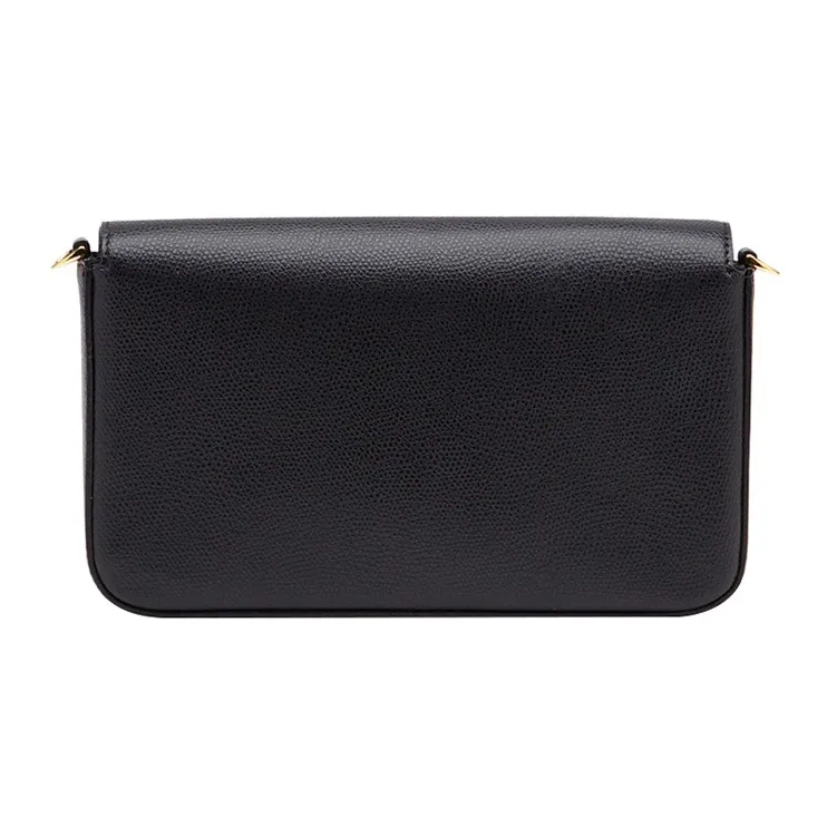 FENDI Calfskin Envelope Bag Shoulder Bag Crossbody Bag Mini Women's Black-5