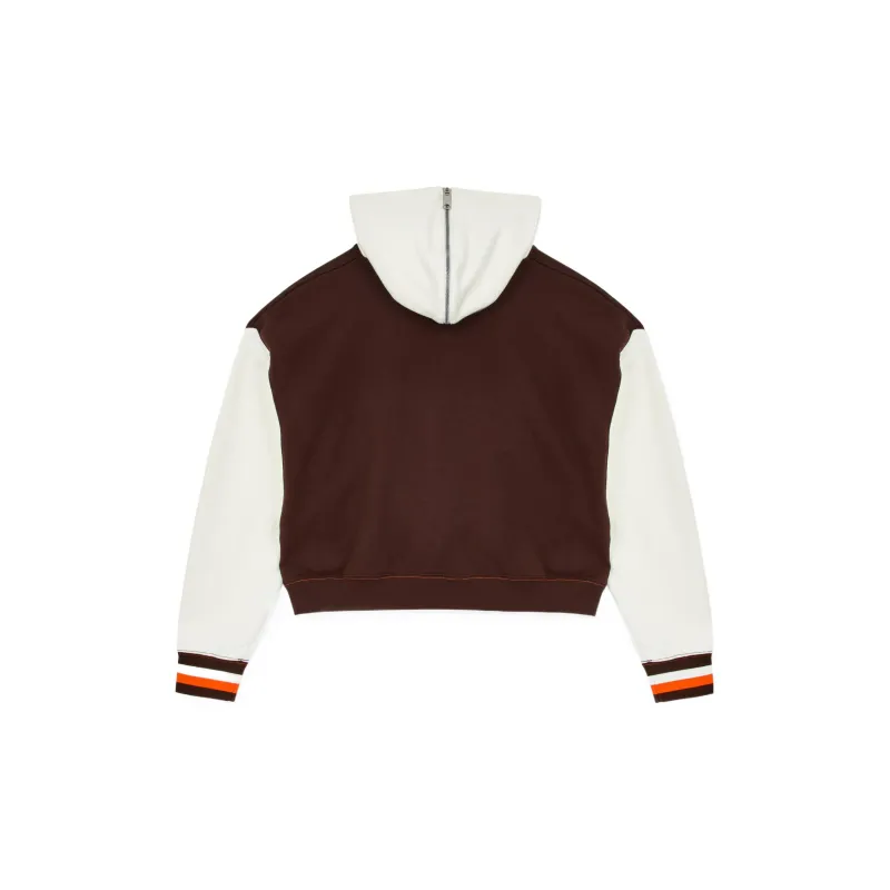 Nike Women's Jordan Maison Chateau Rouge Hoodie Brown/Cream White-1