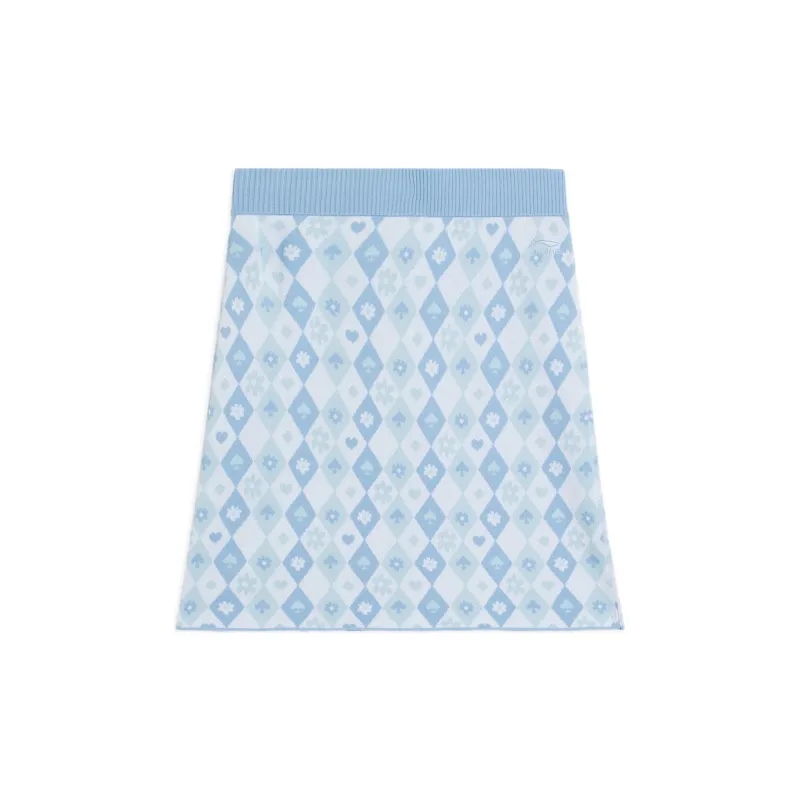 LiNing x Disney Casual Short Skirts Women's Blue-1